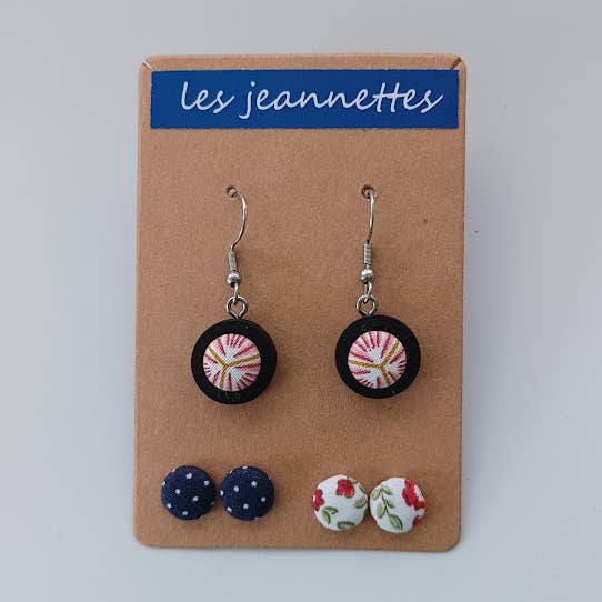 Jeannettes 15mm noires pour la vente par Bijoii