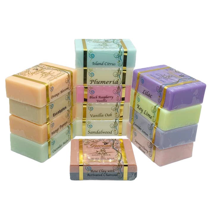 Goats Milk Soap Bar With Multiple Scents, Free USA Shipping for wholesale by So Blue Greek Ceramics and Gifts