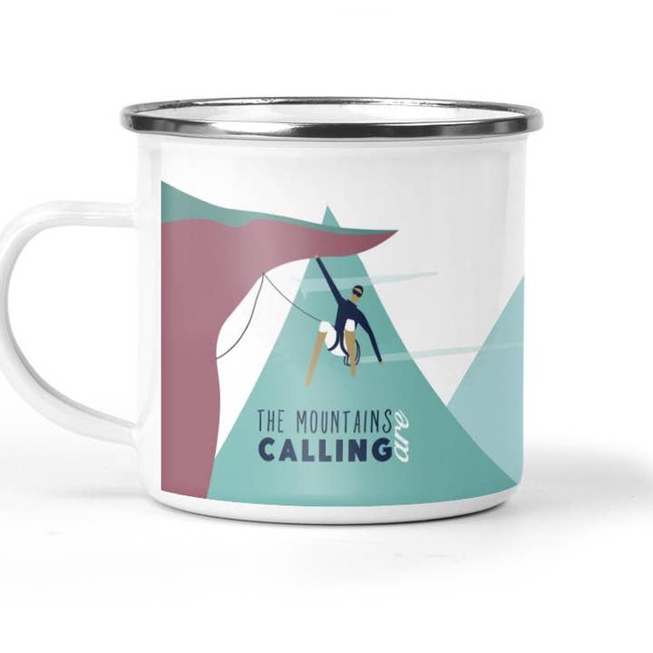Mustard & Gray Ltd – wholesale Kaffekoppar – Bergen kallar klättring emalj metall tenn kopp0