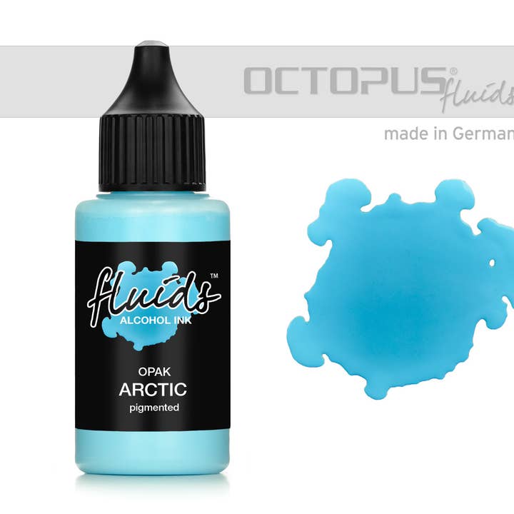 Octopus Concept GmbH - Vendita all'ingrosso Attrezzature per lavoretti e fai da te - Fluids Alcohol Ink OPAK ARCTIC, inchiostro ad alcool per