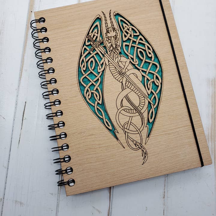 Caderno de Esboços Mini Dragão Celta - Pode Ser Feito para Canhotos por atacado de Genesis 3D