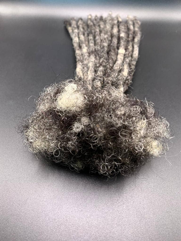 Elimicah - Wholesale Hair Extensions - Salt and Pepper Handmade Dreadlock  100% Human hair Extensio6