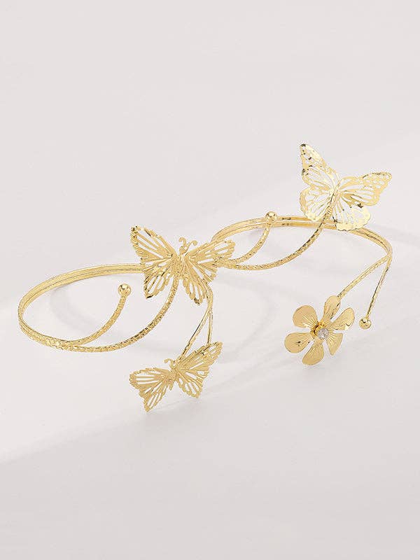 GOLD Adjustable Butterfly Shape Armlet Accessories for wholesale on Faire3