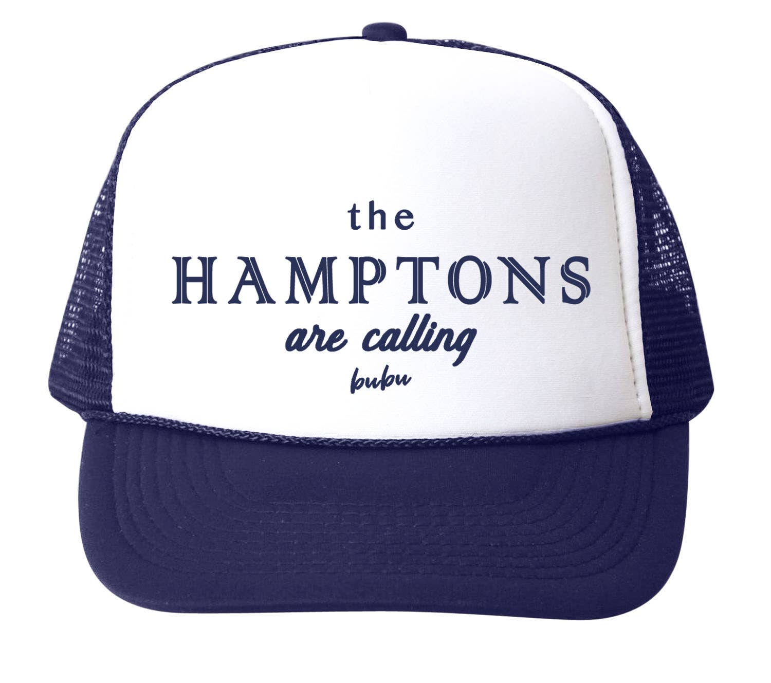 Bubu - Wholesale Trucker Hat - Unisex - The Hamptons Are Calling Trucker Hat0