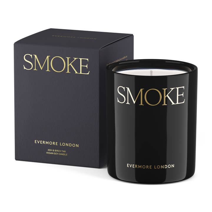 Smoke Soy Candle – Birch Tar & Cardamom – Hand-poured UK for wholesale by Evermore London