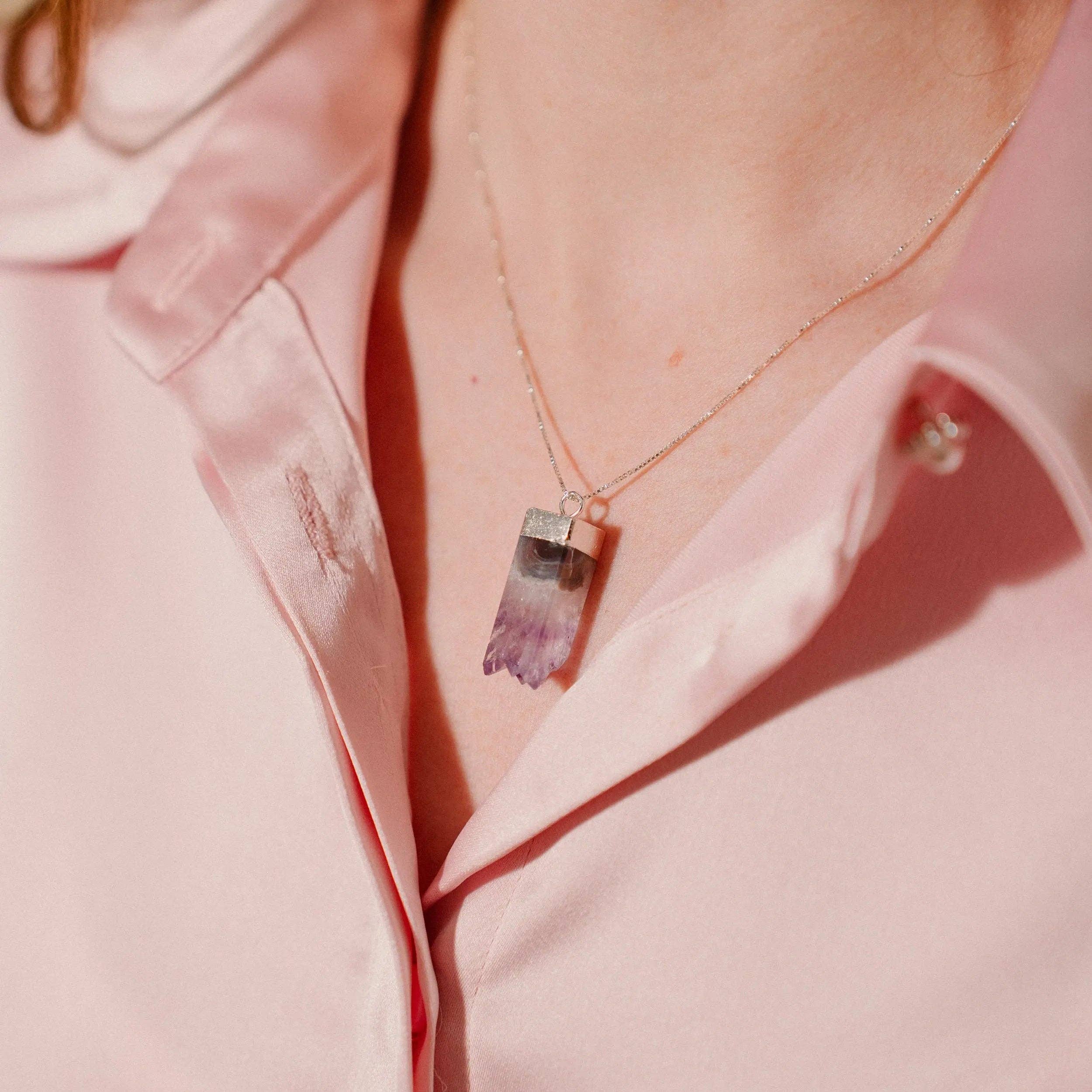 PHOEBE´S - Vente Colliers à pendentif - Collier avec pierre de naissance, collier en cristal, cadeau en pierre précieuse0