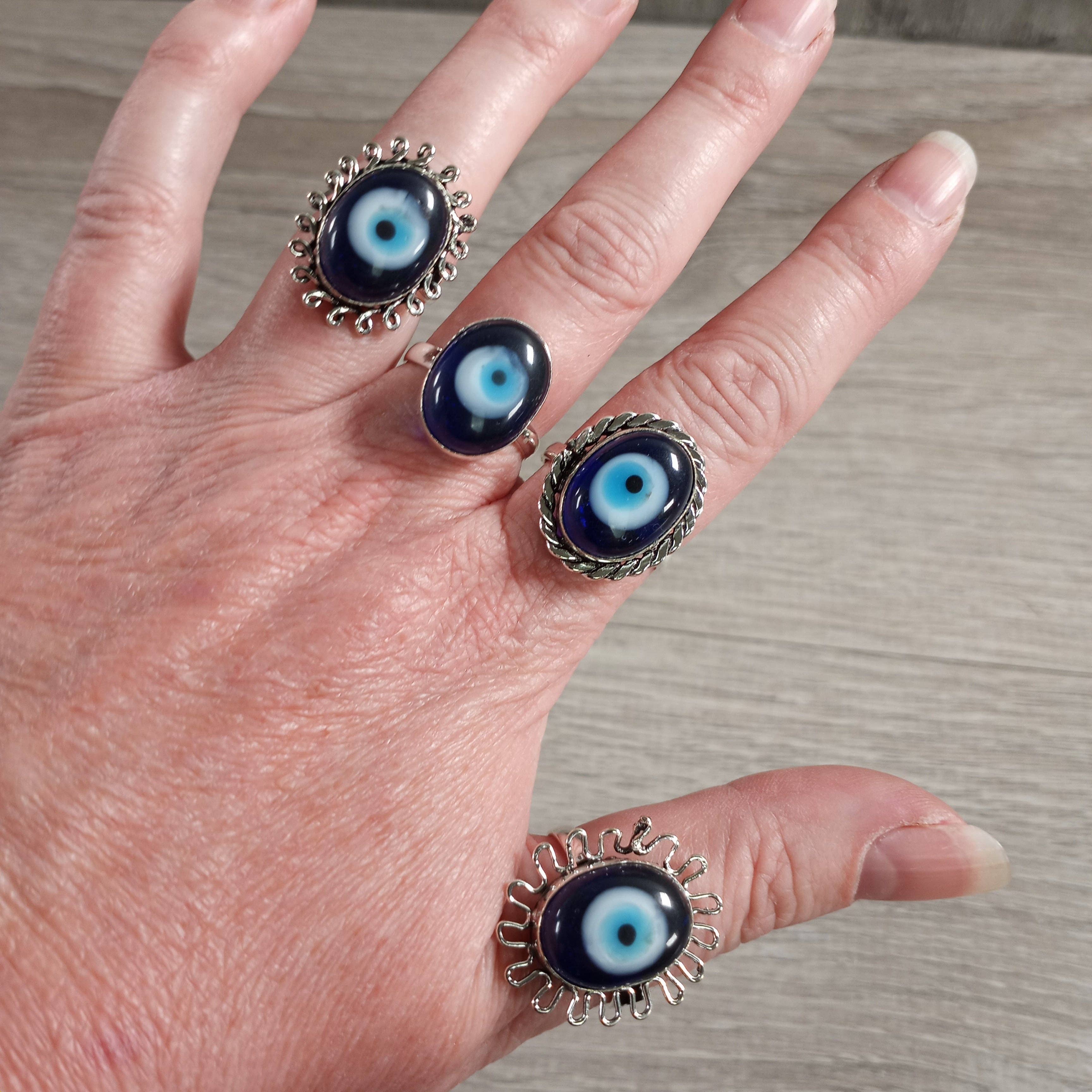 Keystone Crystals - Wholesale Cocktail/Statement Ring - Assorted Gemstone Rings in Pot Metal – Mixed Sizes6