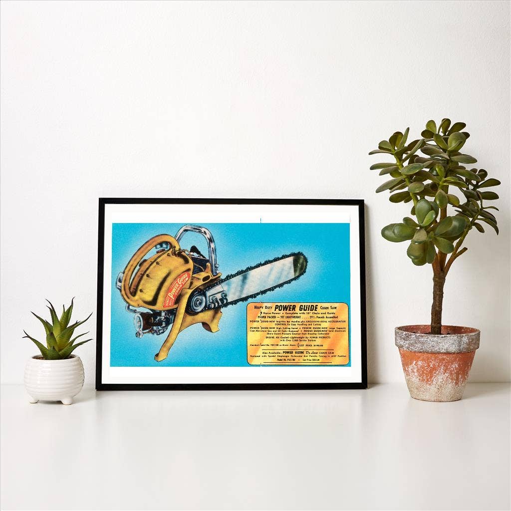 Found Image Press - Wholesale Art Print - Art Print AC-232 Industrial Chainsaw1