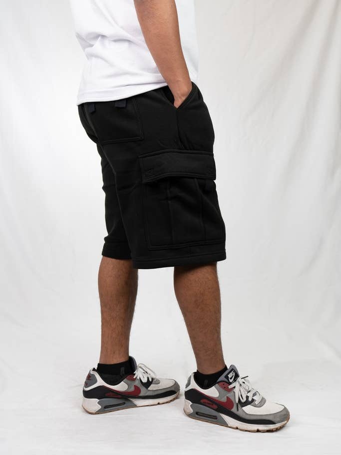 Lime Tree Clothing Inc. - Wholesale Pants – Men's - Men's Heavyweight Fleece Cargo Shorts–Durable & Comfortable1