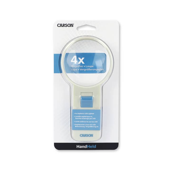 Carson - Wholesale Magnifying Glass - Portable Lighted 4x Magnifying Glass for Hobby and Reading5
