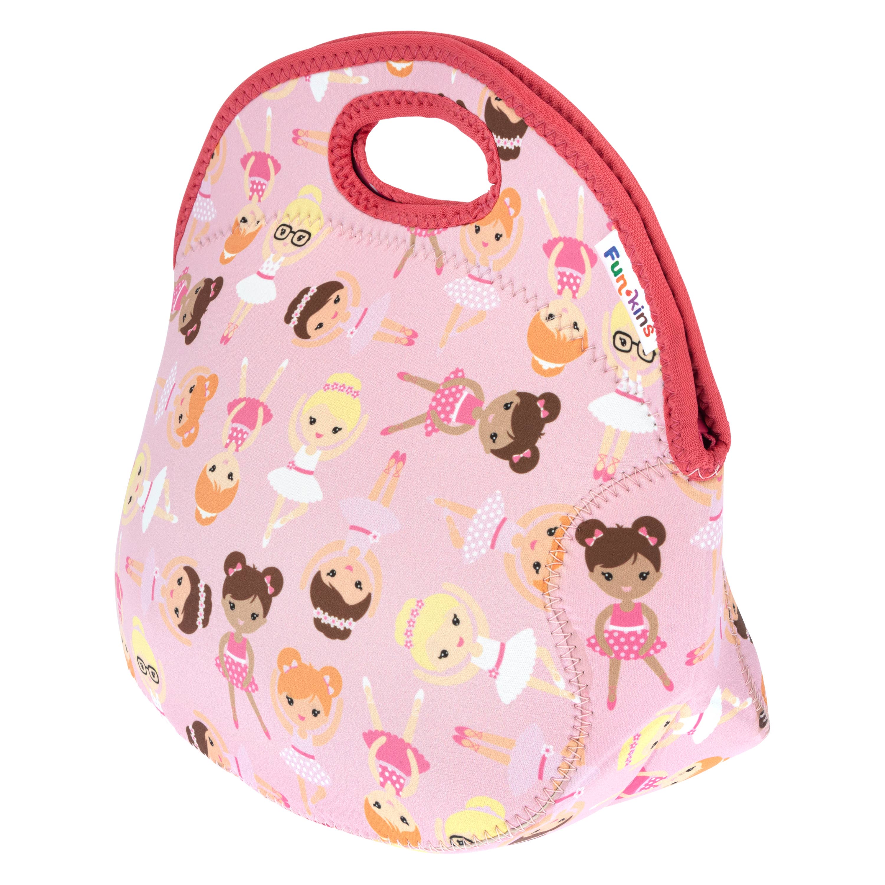 My Funkins - Wholesale Lunch Bag/Box - Kids - Large, Machine Washable Lunch Bag for Kids - Ballerinas1