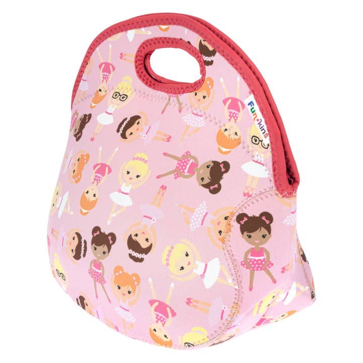 My Funkins - Wholesale Lunch Bag/Box - Kids - Large, Machine Washable Lunch Bag for Kids - Ballerinas1