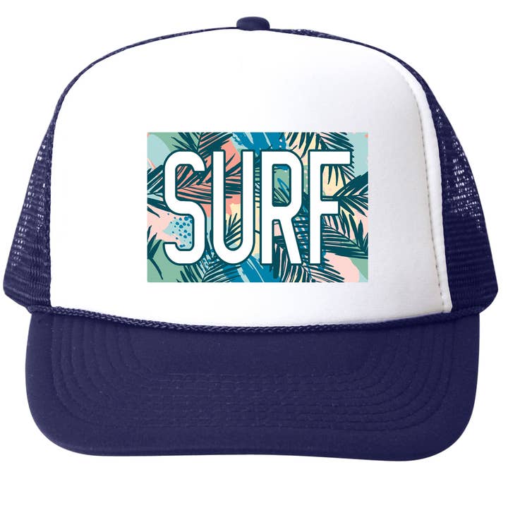 SURF Floral Trucker Hat (multiple colors) for wholesale by Bubu
