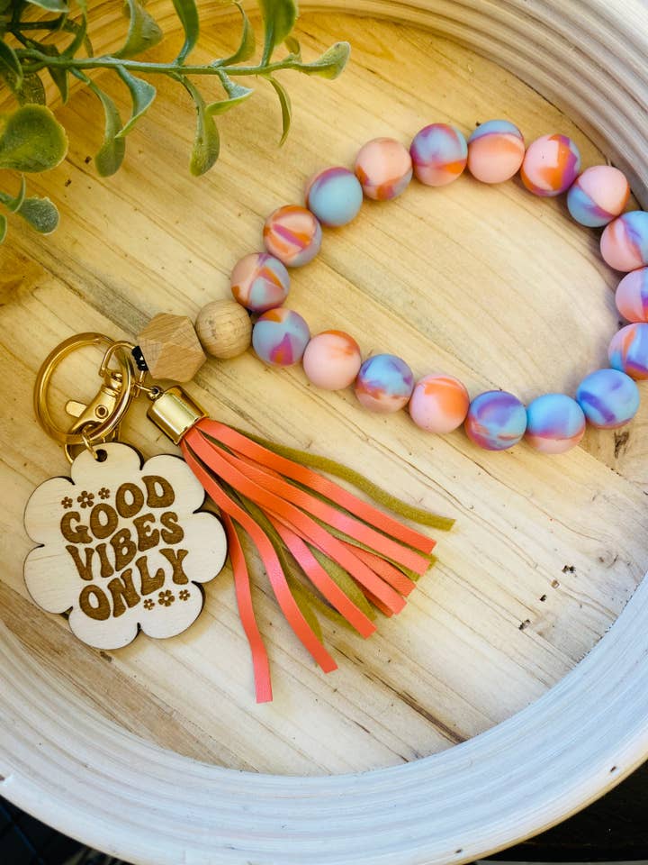 Good vibes only wristlet for wholesale by Ashleys Designs Wholesale