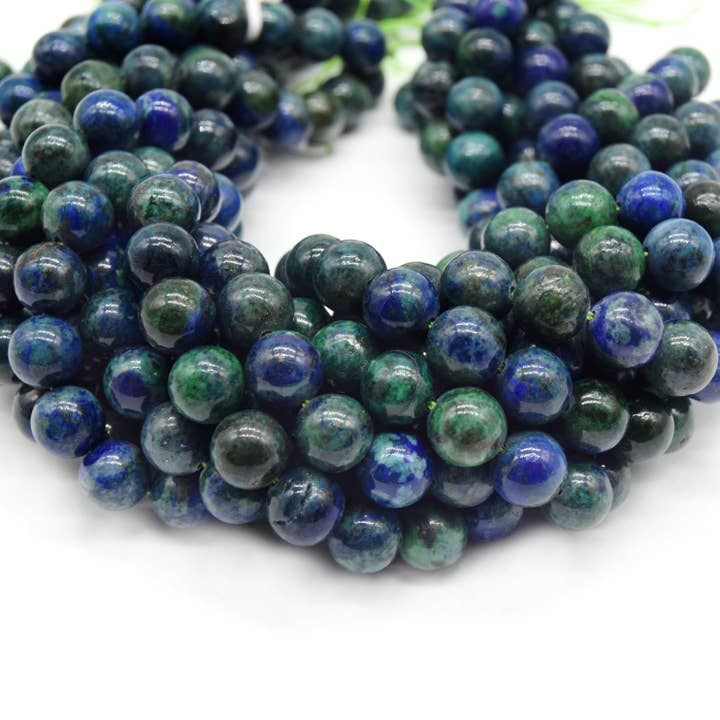 Only Beads - Wholesale Beads - Azurite Malachite Beads | 4mm 6mm 8mm 10mm - Gemstone Beads