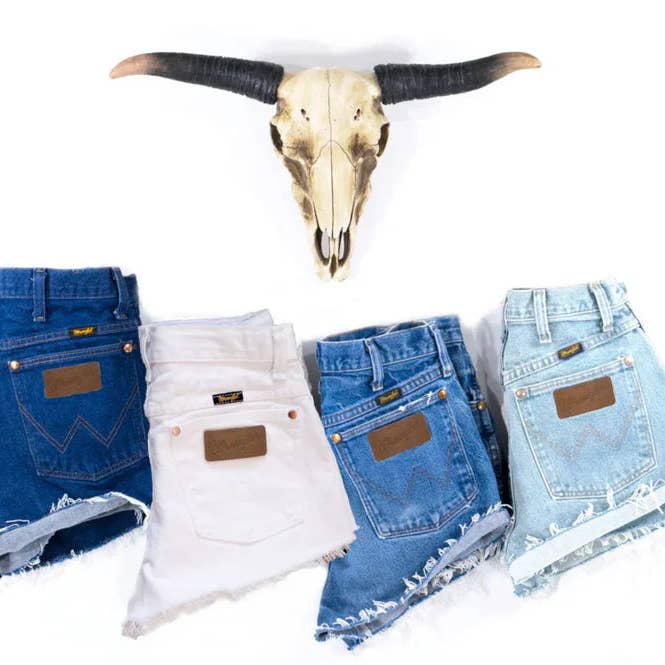 Revived Retro Wrangler Shorts and other Purchase Wholesale mui mui. Free Returns & Net 60 Terms on Faire trending on Faire.