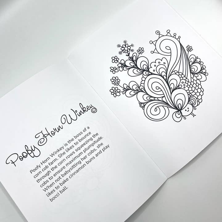 Poofy Emporium - Wholesale Coloring & Activity Book - Adult - Poofy Coloring Book1