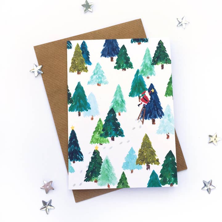 Julskog kort för wholesale av ZoeLathamDesigns