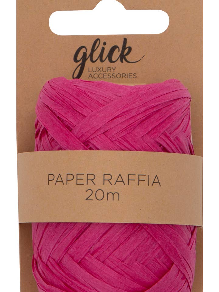 PAPIR RAFFIA 20M HOT PINK for engroshandel hos Glick