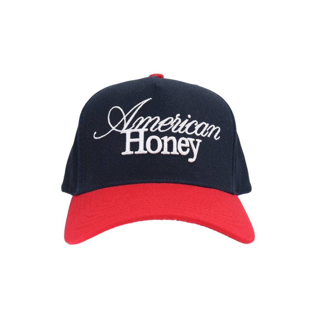 Vermelho/Marinha Boné Trucker Bordado American Honey C.C Puff TCM0019 para venda a revendedores na Faire2