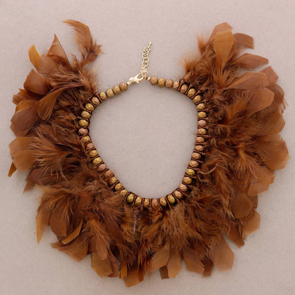 Sonata - Wholesale Choker/Collar - Crystal Feather Necklace9