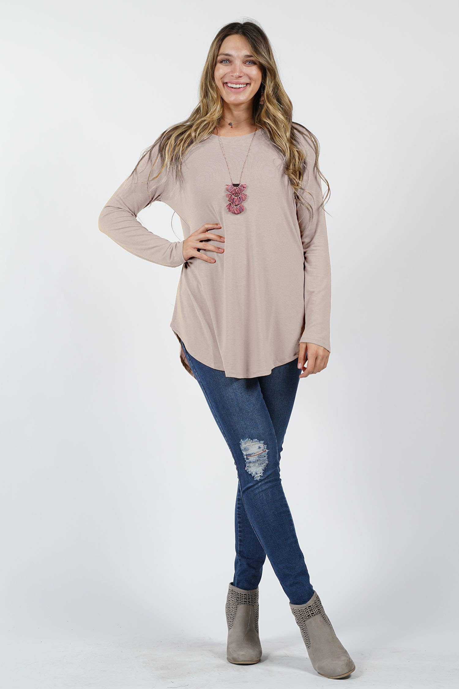 42POPS - Vente Tunique – femme - Tunique à ourlet arrondi Reg/Plus19