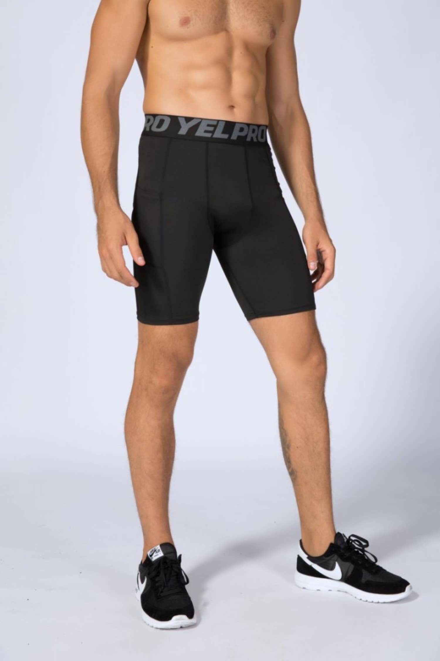 Active by Anna-Kaci - Venta al por mayor Pantalones cortos deportivos - Hombre - Pantalones cortos de compresión para hombre con cintura ancha0