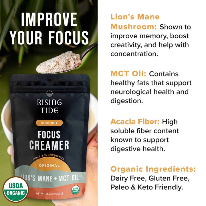 Rising Tide - Wholesale Proteïne/superfoodpoeder - Focus Creamer - Original3