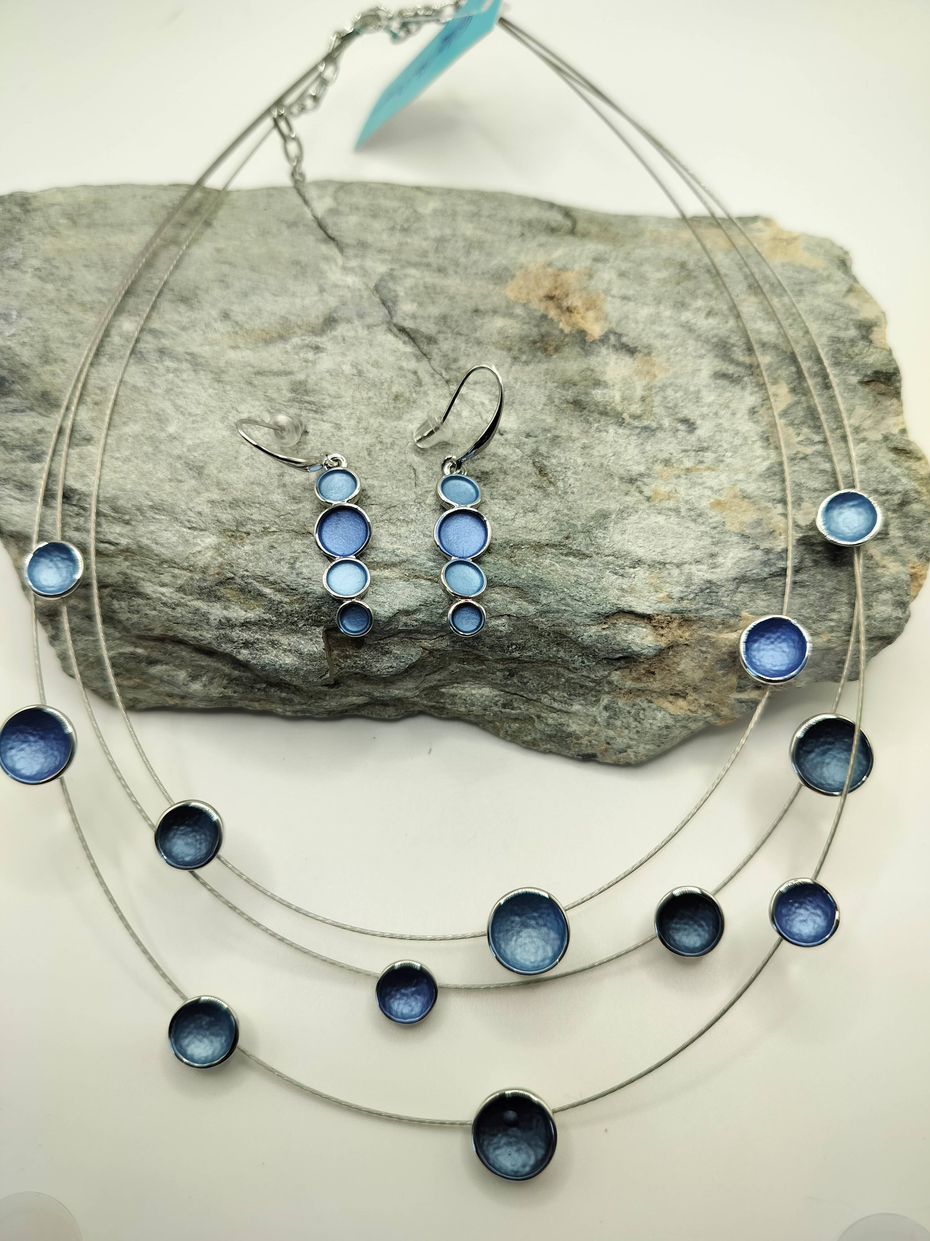 Captiva Blu Jewelry - Wholesale Dangle Earrings - Multi color Blue Earrings 309891