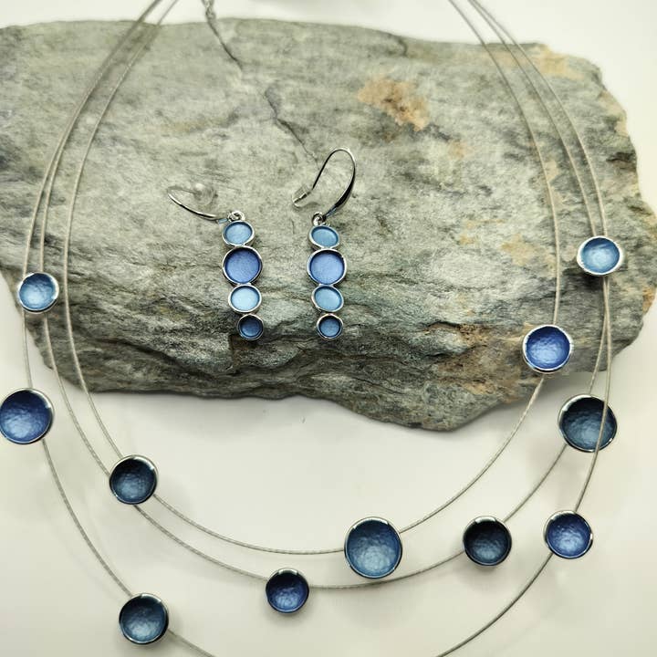 Captiva Blu Jewelry - Wholesale Dangle Earrings - Multi color Blue Earrings 309891