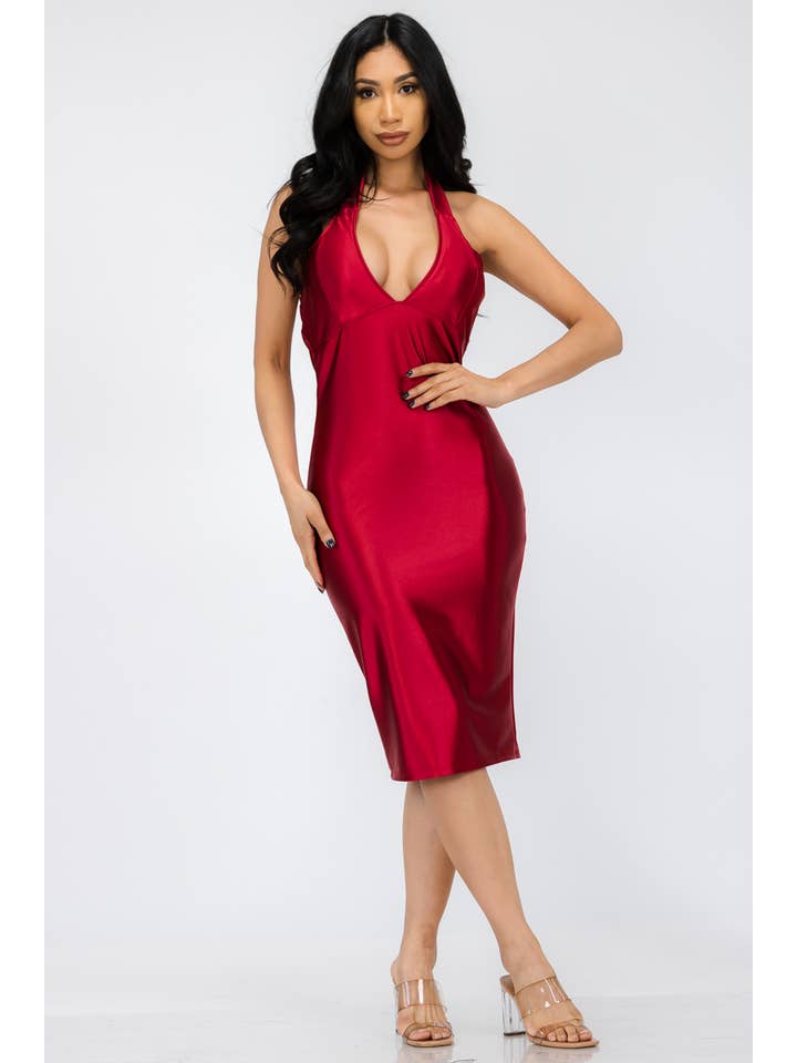 H&H Fashion Inc. – wholesale Klänning - Dam – HH-678X - Halter Bodycon Klänning