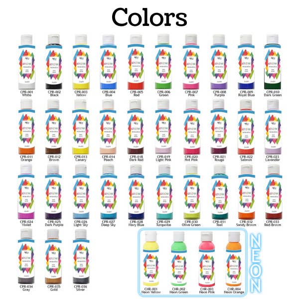 Angels Craft – wholesale Paint set – Acrylic Paint, 2-fl oz, 1-ct40