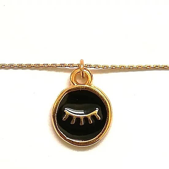 Colar - Íris - preto por atacado de Lili GINKGO