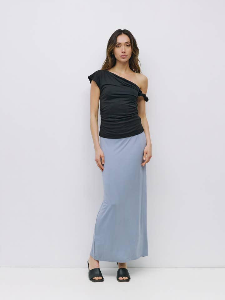 All Row - Wholesale Knit Top - Women's - The Itria Top | Twist Shoulder Knit Top