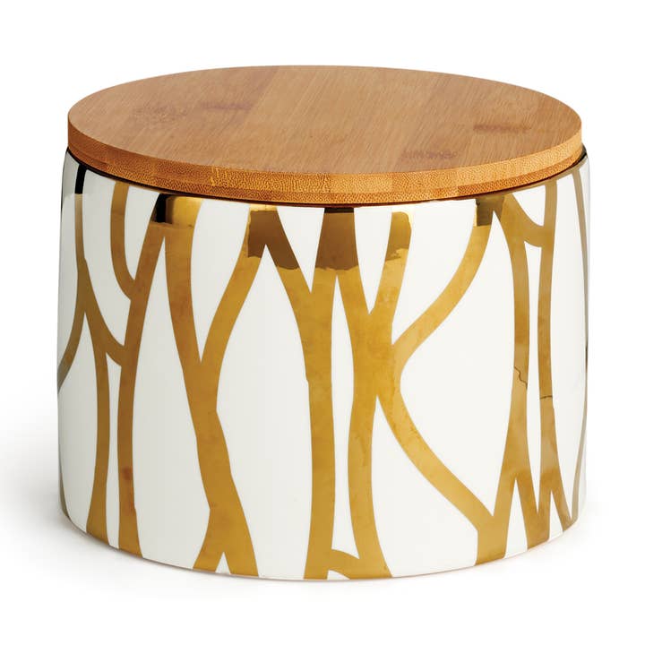 Lucia Lidded Jar 6" for wholesale by Napa Home & Garden