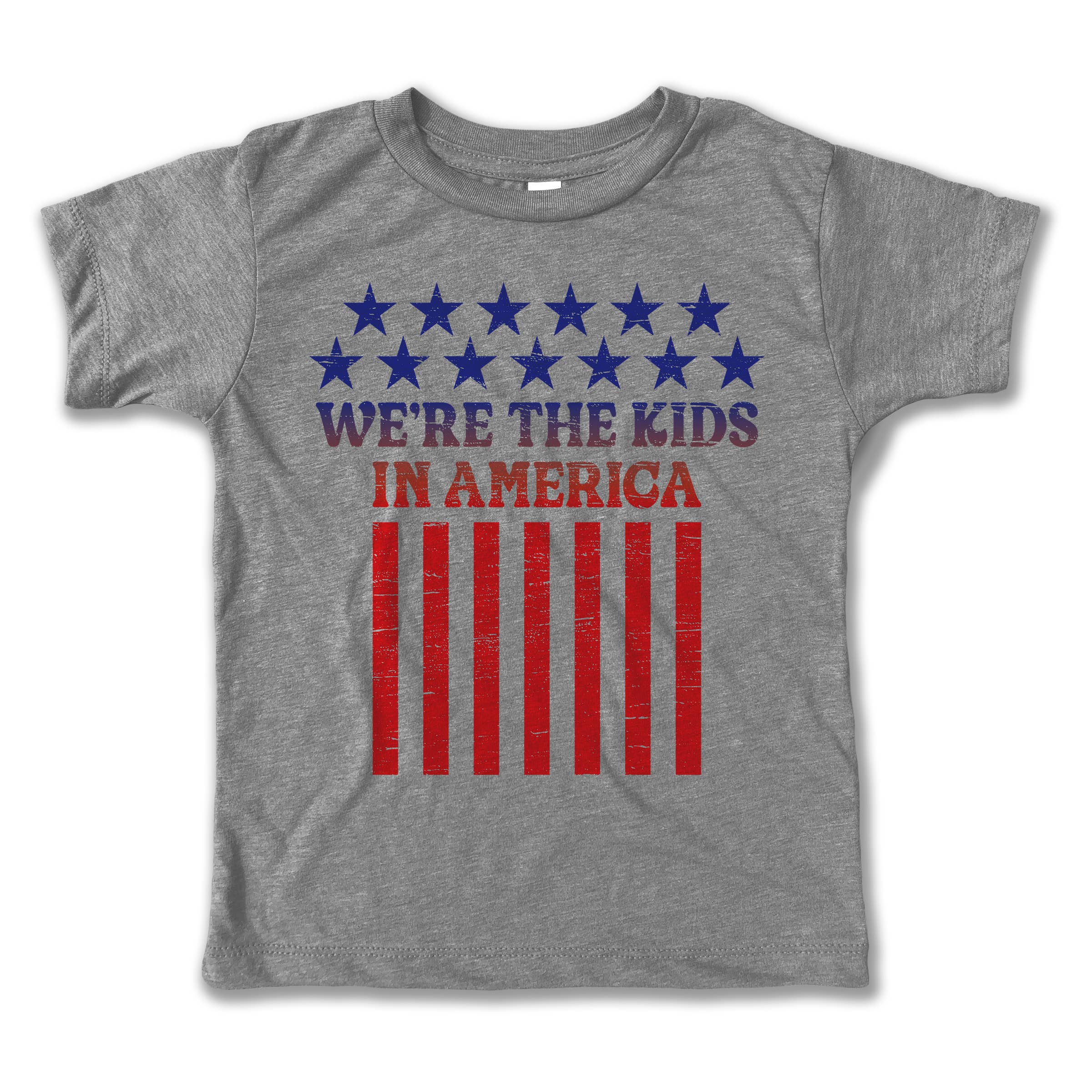 Rivet Apparel Co. – T-shirts estampadas – Criança por atacado – Kids In America - Kids Tee 4 de Julho0