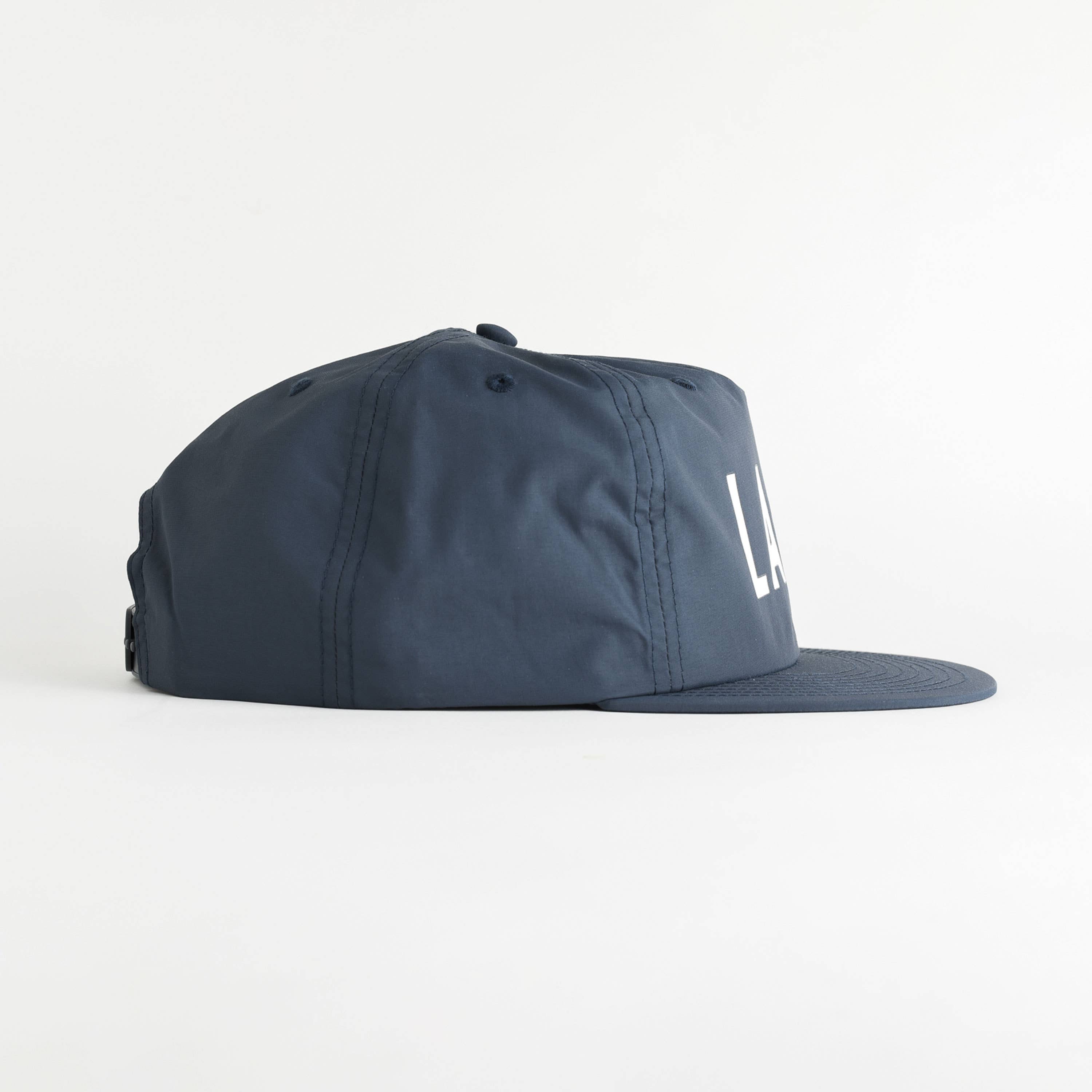 Endless August Supply Co. - Wholesale Flat Brim Cap - Unisex - Lake Recycled Nylon Hat11