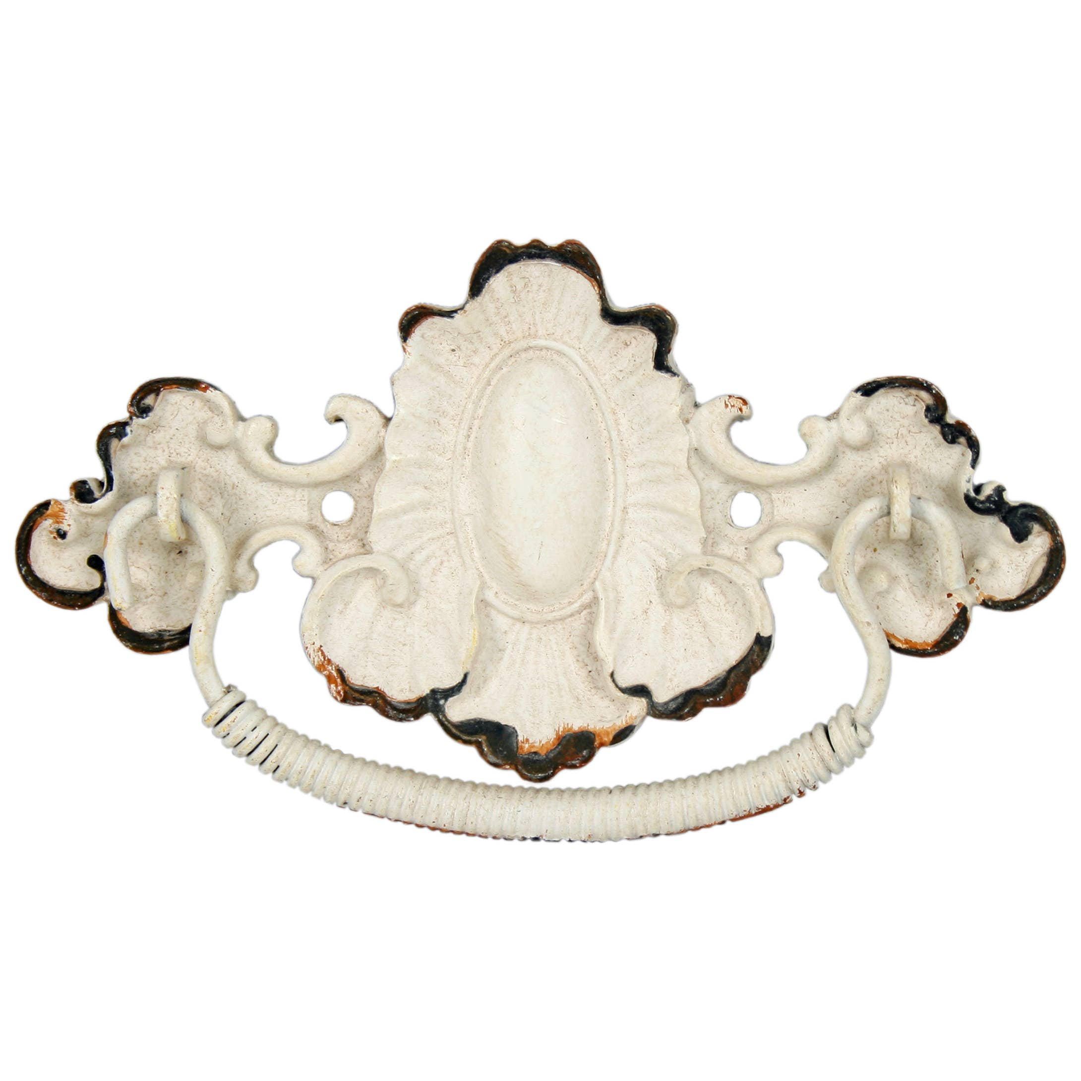 Originals International Ltd – wholesale Knob/pull – Antique White Ornate Metal Drawer Handle0