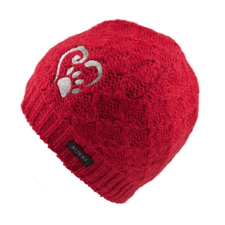 Short beanie with heart & paw embroidery - MINILoonna 23A for wholesale by Nijens