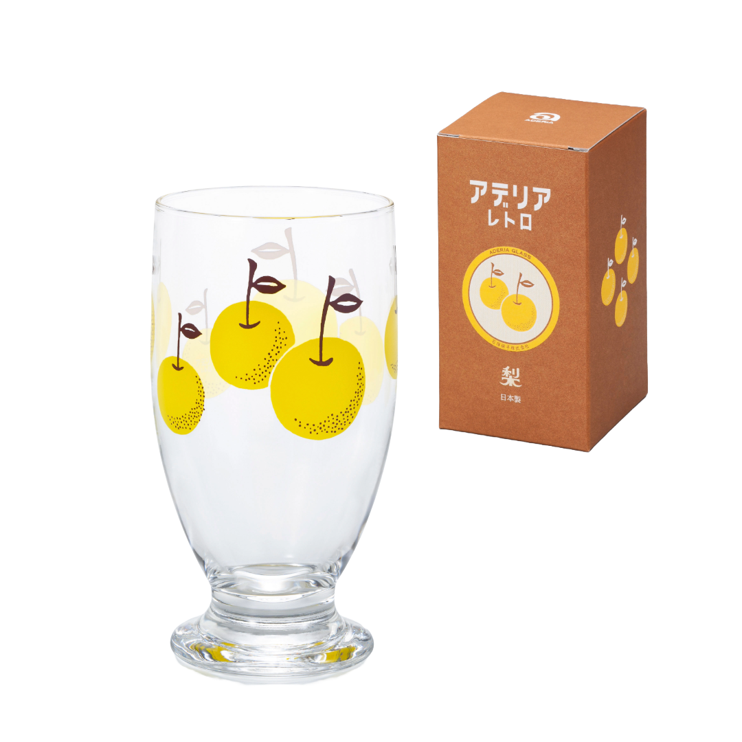 ADERIA - Wholesale Drinking Glass/Cup - ADERIA Retro | Footed Glass | 8 Pattern Options8