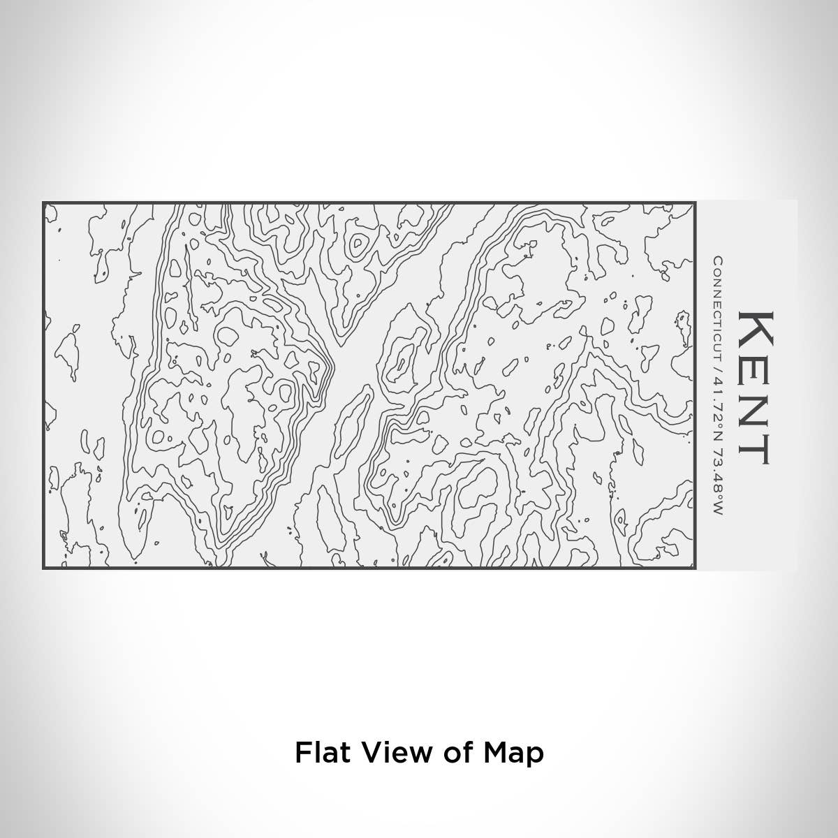 JACE.design – wholesale Water bottle – Kent CT Topographic Map Insulated Bottle in Matte White1