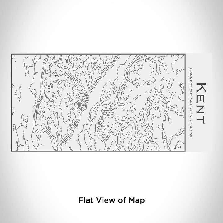 JACE.design – wholesale Water bottle – Kent CT Topographic Map Insulated Bottle in Matte White1