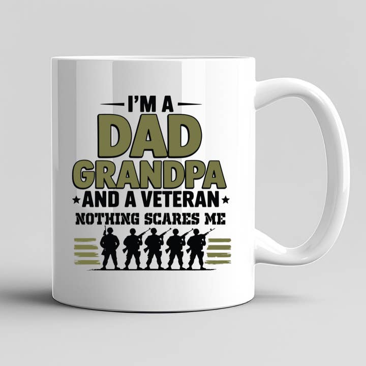 I'm A Dad Grandpa And A Veteran Fathers Day Mug for wholesale by Hello Gorgeous Mugs