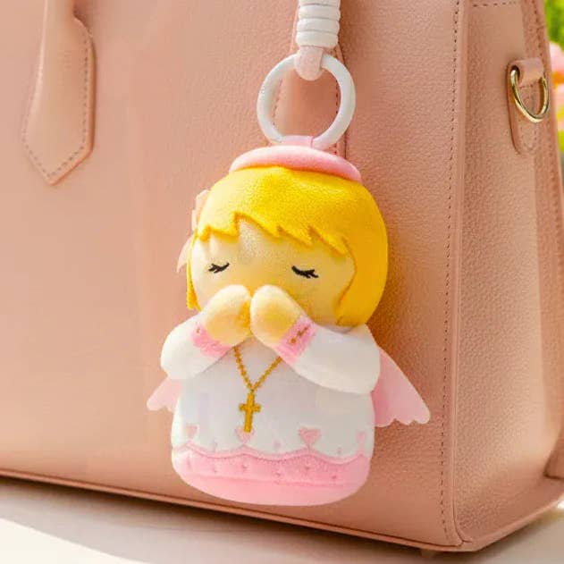 Little Drops of Water® - Wholesale Stuffed/Plush Toy - Kids & Baby - Guardian Angel Girls Catholic Mini Plush Doll 4.75" | Angel Plush4