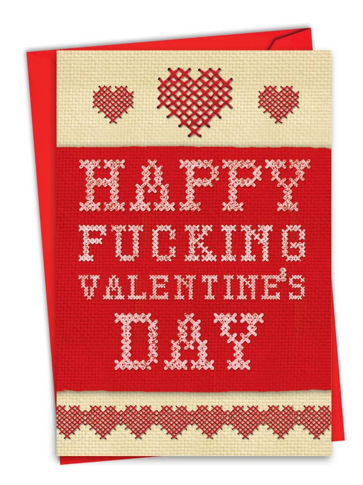 Valentine's Day Card - Happy F**king Valentines for wholesale by NobleWorks