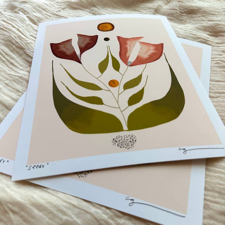 Courtney Griffin Art - Wholesale Art Print - "seeds" fine art print2