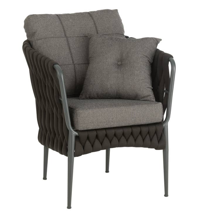 Lounge Chair "Rope Black" for wholesale by BOHORIA