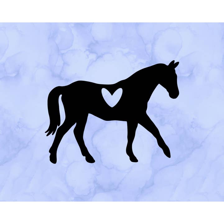 Horse Heart Decal (2") for wholesale by Sticking with You