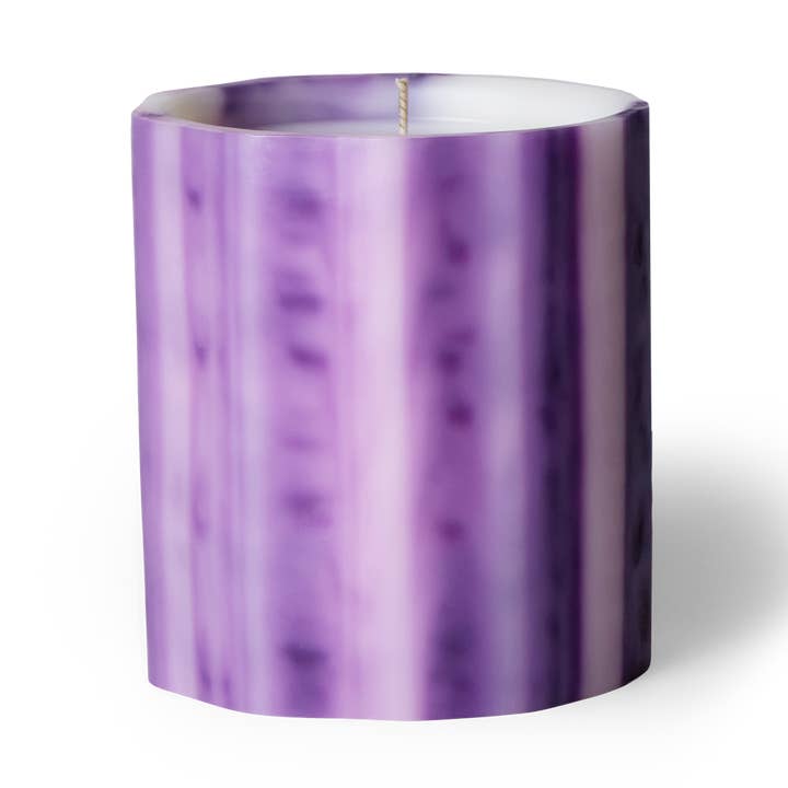 Violet, 15oz wax vessel for wholesale by Le Feu De L'eau