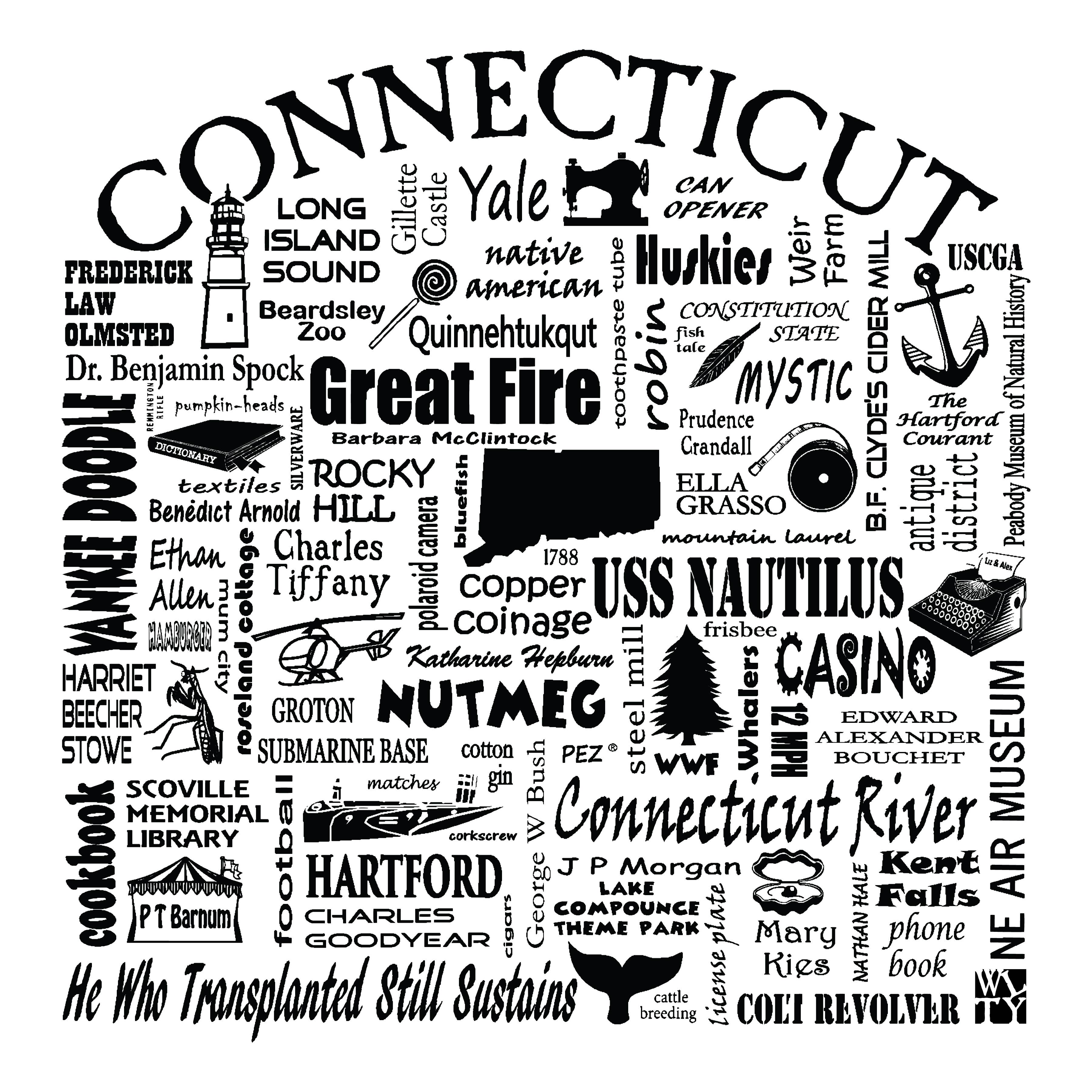 The Buffalo Works - Wholesale Tea Towel - Connecticut Destination Kitchen Towel - Where Life Takes You1